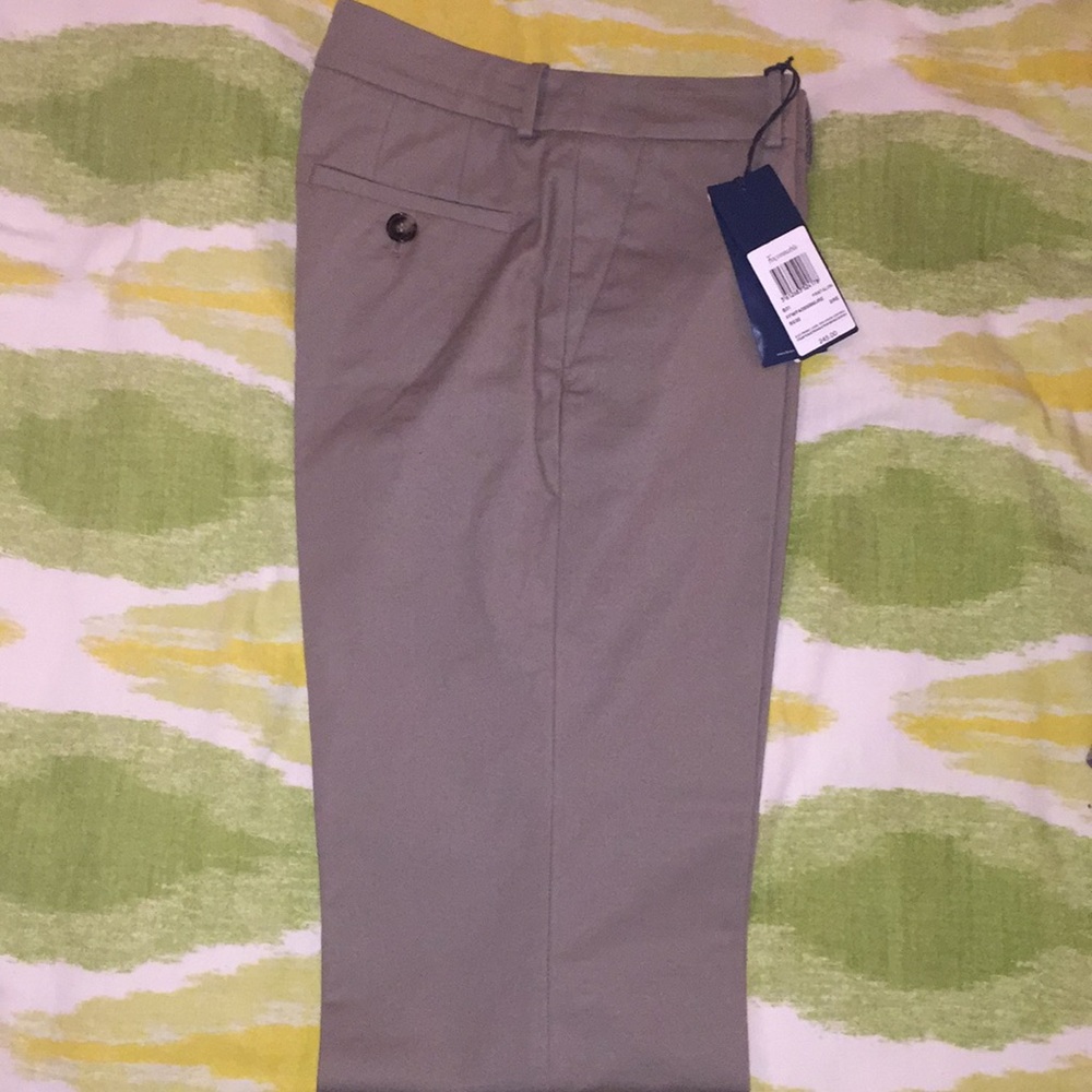 Faconnable tan suit pants with matching blazer